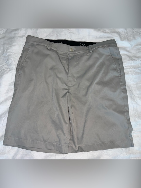 Shark Other - Men's Flat Front Performance Shorts — Light Grey